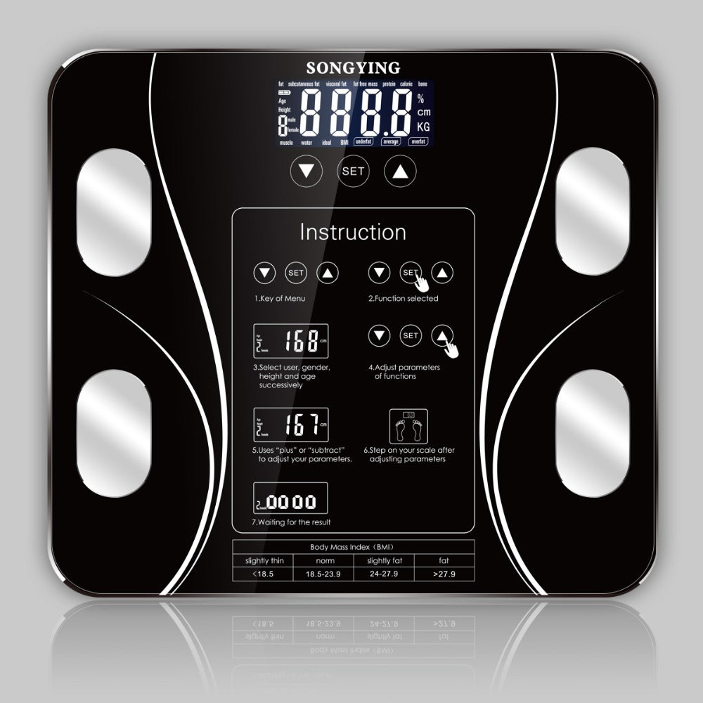 Body Index Electronic Smart Weighing Scales Bathroom Body Fat bmi Scale Digital Human Weight Mi Scales Floor lcd display