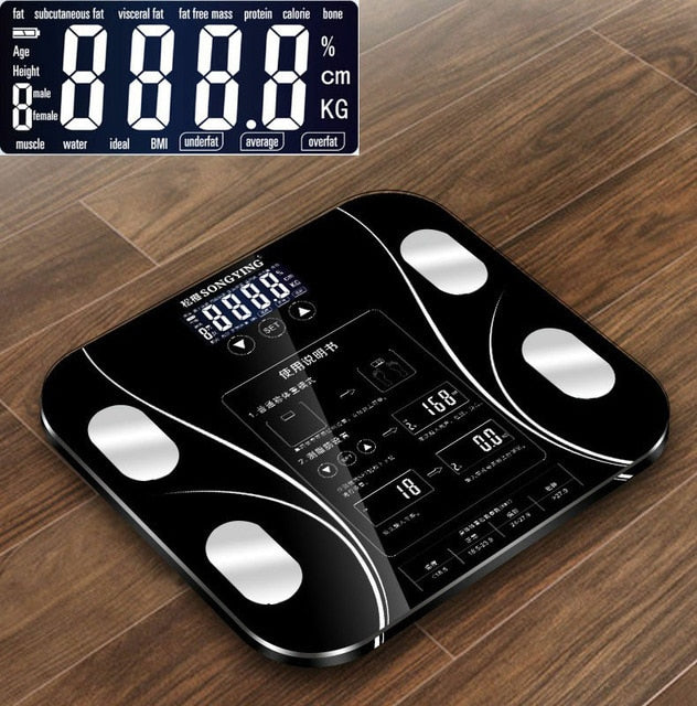 Body Index Electronic Smart Weighing Scales Bathroom Body Fat bmi Scale Digital Human Weight Mi Scales Floor lcd display