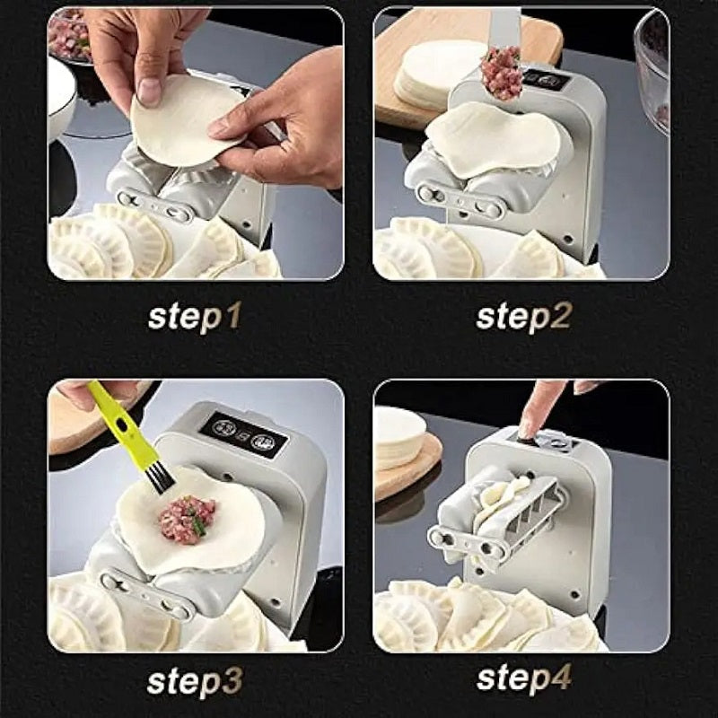 Fully Automatic Electric Dumpling Maker Artifact DIY Machine Mould Pressing Dumpling Skin Mould USB Rechargeable Kitchen Gadget